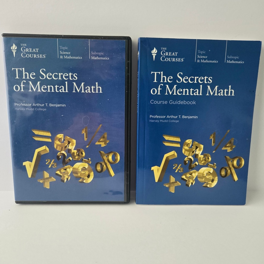 The Great Courses The Secrets of Mental Math DVD Set with Course Guidebook 1406